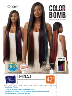 Outre Color Bomb Premium Synthetic Lace Front Wig - MIRAJ