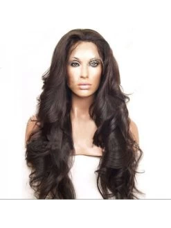 Lace Front Human Hair Wigs Bouncy Wave -Boutique Wig Shop 2016 100 brazilian full lace wig silk top virgin human hair glueless silk top full lace 5