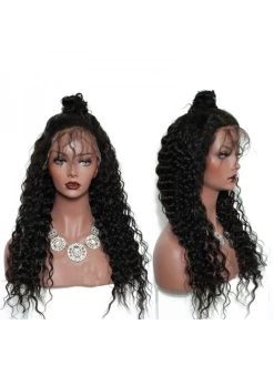 180% Density Loose Curly Human Hair Wigs Lace Front Wigs With Baby Hair -Boutique Wig Shop 250 density loose curly full lace human hair wigs brazilian virgin lace front wigs loose wave 5