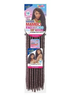 2X MAMBO FAUX LOCS (14, 18 INCHES) -Boutique Wig Shop 2x mambo faux locs 18