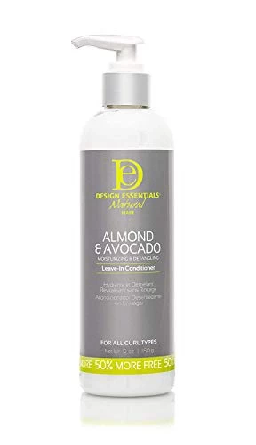 Design Essentials Natural Almond & Avocado, Moisturizing & Detangling Leave-In Conditioner, 12 Ounce 1 Design Essentials Natural Almond & Avocado, Moisturizing & Detangling Leave-In Conditioner, 12 Ounce