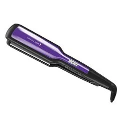 Remington S5520 1¾” AntiStatic Flat Iron With Floating Ceramic Plates And Digital Controls Hair Straightener, Purple, 1 Count