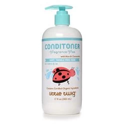 Little Twig Hair Conditioner, Natural Conditioner With Plant Derived Formula, Contains Essential Oils And Extracts, Suitable For Whole Family, Fragrance-Free, 17 Fl Oz.