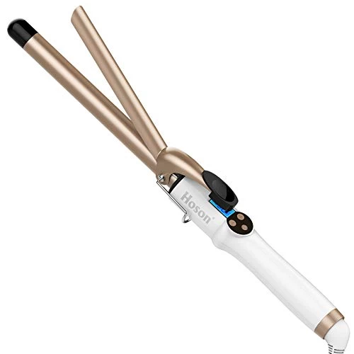 Hoson 3/4 Inch Curling Iron Professional, Ceramic Tourmaline Curl Wand Barrel, Hair Curler Iron With 9 Heat Setting(225°F To 450°F For All Hair Types, Glove Include) 1 Hoson 3/4 Inch Curling Iron Professional, Ceramic Tourmaline Curl Wand Barrel, Hair Curler Iron With 9 Heat Setting(225°F To 450°F For All Hair Types, Glove Include)