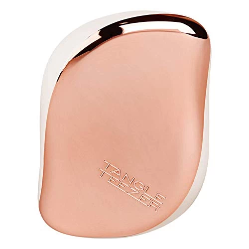 Tangle Teezer The Compact Styler Detangling Brush, Dry And Wet Hair Brush Detangler For Traveling And Small Hands, Ivory Rose Gold 1 Tangle Teezer The Compact Styler Detangling Brush, Dry And Wet Hair Brush Detangler For Traveling And Small Hands, Ivory Rose Gold