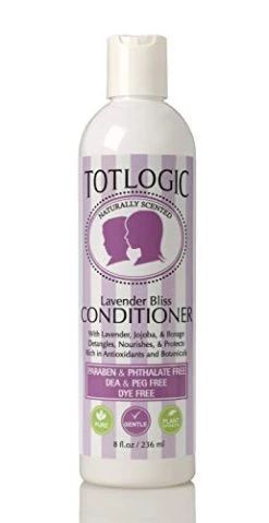 TotLogic Kids & Baby Safe Conditioner – 8 Oz, Lavender Bliss, Infused With Natural Jojoba Oil And Rich In Antioxidants To Detangler Hair, No Phthalates, Parabens Or Sulfates