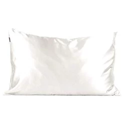 Kitsch Satin Pillowcase For Hair & Skin -Softer Than Silk Pillowcase For Hair & Skin | Cooling Satin Pillowcases With Zipper | Satin Pillow Case Cover | Pillow Cases Standard Queen (Ivory,1 Pack)
