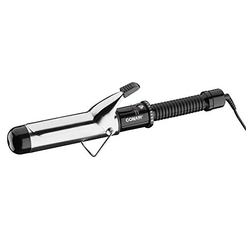 Conair Instant Heat 1 1/2-Inch Curling Iron, 1 ½ Inch Barrel Produces Soft Waves – For Use On Medium And Long Hair, Black Silver 2 Conair Instant Heat 1 1/2-Inch Curling Iron, 1 ½ Inch Barrel Produces Soft Waves – For Use On Medium And Long Hair, Black Silver - Image 2