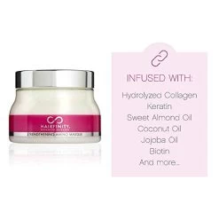 Hairfinity Hair Strengthening Amino Treatment Masque – Hydrating Hair Mask And Deep Conditioner Cream For Dry Damaged Hair With Hydrolyzed Collagen, Keratin, Vegetable Protein For Growth, 8 Oz -Boutique Wig Shop 41 jeikRyqL
