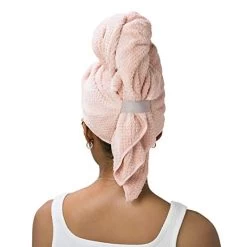 VOLO Hero Cloud Pink Hair Towel | Ultra Soft, Super Absorbent, Quick Drying Nanoweave Fabric | Reduce Dry Time By 50% | Large Towel Wrap For All Hair Types | Anti Frizz & Anti Breakage | Microfiber