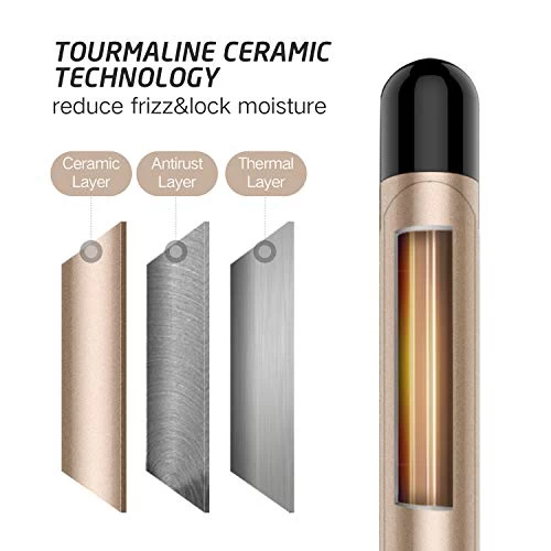 Hoson 3/4 Inch Curling Iron Professional, Ceramic Tourmaline Curl Wand Barrel, Hair Curler Iron With 9 Heat Setting(225°F To 450°F For All Hair Types, Glove Include) 3 Hoson 3/4 Inch Curling Iron Professional, Ceramic Tourmaline Curl Wand Barrel, Hair Curler Iron With 9 Heat Setting(225°F To 450°F For All Hair Types, Glove Include) - Image 3