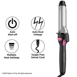 Revlon Perfect Heat Triple Ceramic Curling Iron | For Silky Smooth Loose Curls (1-1/2 In) 13 Revlon Perfect Heat Triple Ceramic Curling Iron | For Silky Smooth Loose Curls (1-1/2 In) -Boutique Wig Shop 4140bXlUe5L