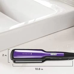 Remington S5520 1¾” AntiStatic Flat Iron With Floating Ceramic Plates And Digital Controls Hair Straightener, Purple, 1 Count -Boutique Wig Shop 414Y7l6N5eL