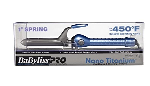 BaBylissPRO Spring Curling Iron, 1 Inch, Nano Titanium Hair Styling Tools & Appliances, BNT100S 4 BaBylissPRO Spring Curling Iron, 1 Inch, Nano Titanium Hair Styling Tools & Appliances, BNT100S - Image 4