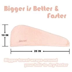 Leporem Extra Large (30 Inch X 11 Inch) 3 Pack Microfiber Hair Towel – Ultra Absorbent & Quick Dry Hair Turban For Curly, Long & Thick Hair, Anti Frizz, Hair Repair Towel Wrap For Women, Kids 10 Leporem Extra Large (30 Inch X 11 Inch) 3 Pack Microfiber Hair Towel – Ultra Absorbent & Quick Dry Hair Turban For Curly, Long & Thick Hair, Anti Frizz, Hair Repair Towel Wrap For Women, Kids -Boutique Wig Shop 41BV0lMJtsL