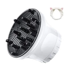 Universal Hair Diffuser Hair Dryer Diffuser Attachment For Curly Wave Thick And Nature Hair Profession Blow Dryer Diffuser Attachment Use Honeycomb Element Adjustable To 1.4-2.6 Inch For Dryer Nozzle