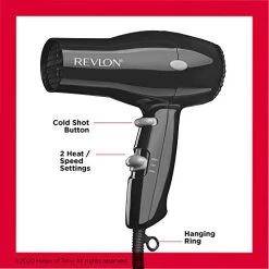 Revlon Compact Hair Dryer | 1875W Lightweight Design, Perfect For Travel, (Black) 10 Revlon Compact Hair Dryer | 1875W Lightweight Design, Perfect For Travel, (Black) -Boutique Wig Shop 41FH4VCArcL