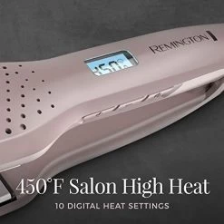 Remington Wet2Straight Hair Straightener / Flat Iron, 450°F Salon High Heat, 1 3/4″ Inch Plates, Mauve -Boutique Wig Shop 41FHGZW5WuL