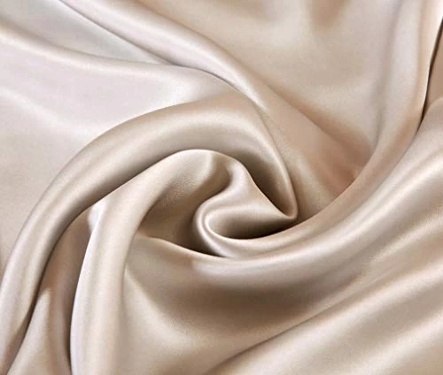 Ravmix Silk Pillowcase For Hair And Skin With Hidden Zipper, Both Sides 21Momme Silk, 1PCS, Standard Size 20×26inches, Beige 3 Ravmix Silk Pillowcase For Hair And Skin With Hidden Zipper, Both Sides 21Momme Silk, 1PCS, Standard Size 20×26inches, Beige - Image 3