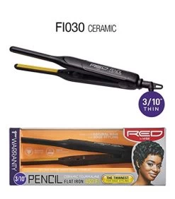 Kiss Red By Pencil Flat Iron Hair Straightener, 0.3 Inch, Ceramic -Boutique Wig Shop 41HrBlMB2KL