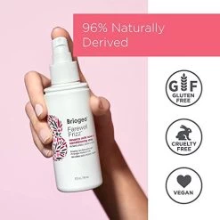 Briogeo Farewell Frizz Rosarco Milk Leave In Conditioning Spray, Coconut Oil + Argan Oil, Anti Frizz Hair Products For Straight, Wavy And Curly Hair, 5 Ounces -Boutique Wig Shop 41IVKNve6KL