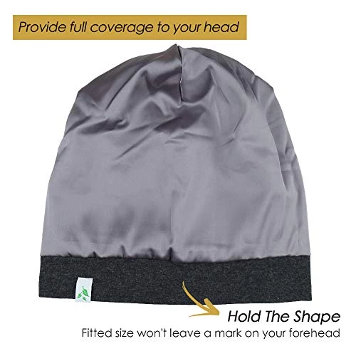 Winitas Satin Lined Sleep Cap For Men With Curly Hair Dreadlocks 4 Winitas Satin Lined Sleep Cap For Men With Curly Hair Dreadlocks - Image 4