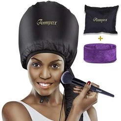 Bonnet Hood Hair Dryer Attachment, Anmyox Hooded Hair Dryer Home Hair Drying Cap For Styling,Curling And Hair Deep Conditioning,Adjustable Large Soft Bonnet For Hand-held Blowing Hair Dryers.