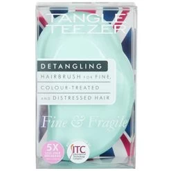 Tangle Teezer The Fine And Fragile Detangling Brush, Dry And Wet Hair Brush Detangler For Color-Treated, Fine And Fragile Hair, Mint Violet -Boutique Wig Shop 41M9uFjgDvL