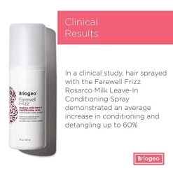 Briogeo Farewell Frizz Rosarco Milk Leave In Conditioning Spray, Coconut Oil + Argan Oil, Anti Frizz Hair Products For Straight, Wavy And Curly Hair, 5 Ounces -Boutique Wig Shop 41MeD3tXuvL