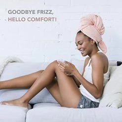 VOLO Hero Cloud Pink Hair Towel | Ultra Soft, Super Absorbent, Quick Drying Nanoweave Fabric | Reduce Dry Time By 50% | Large Towel Wrap For All Hair Types | Anti Frizz & Anti Breakage | Microfiber -Boutique Wig Shop 41PoT8Z8cwL