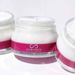 Hairfinity Hair Strengthening Amino Treatment Masque – Hydrating Hair Mask And Deep Conditioner Cream For Dry Damaged Hair With Hydrolyzed Collagen, Keratin, Vegetable Protein For Growth, 8 Oz -Boutique Wig Shop 41Y8UStHRyL