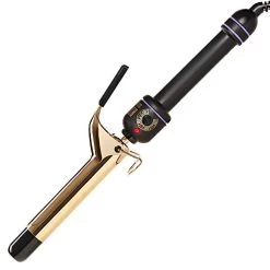 Hot Tools Pro Signature Gold Curling Iron | Long-Lasting, Defined Curls, (1 In)