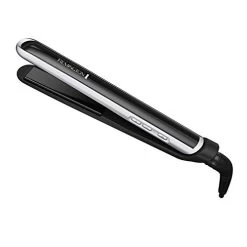 Remington Pearl Pro Ceramic Flat Iron Hair Straightener, 1-inch Floating Plates, Fast 30 Second Heat Up, Black & White