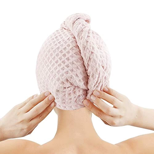 M-bestl 3 Pack Microfiber Hair Towel,Hair Towel Wrap,Hair Drying Towel, 350 GSM Super Absorbent And Lightweight Hair Turban To Dry Hair Faster (Pink&Gray&Gray) 4 M-bestl 3 Pack Microfiber Hair Towel,Hair Towel Wrap,Hair Drying Towel, 350 GSM Super Absorbent And Lightweight Hair Turban To Dry Hair Faster (Pink&Gray&Gray) - Image 4
