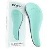 Crave Naturals Glide Thru Detangling Brush For Adults & Kids Hair – Detangler Brush For Natural, Curly, Straight, Wet Or Dry Hair – Hairbrush For Men & Women, Little Girl Hair Accessories, Turquoise