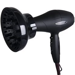 Hairizone Universal Hair Diffuser Adaptable For Blow Dryers With D-1.7-Inch To 2.6-Inch For Curly Or Wavy Hair, Shiny Black -Boutique Wig Shop 41gq2Bjv3lwL