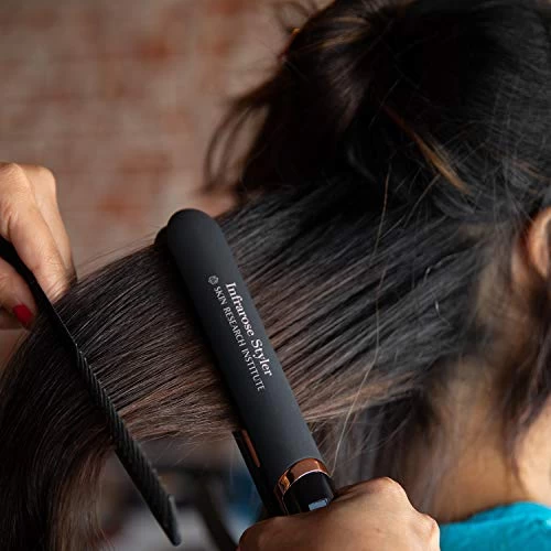 SRI Infrarose Styler Flat Iron – One Pass Hair Straightening – Infrared Light Therapy – Dual Voltage – Adjustable Temperature – Ceramic Plates – Auto Shut Off – Locking Safety Latch – Anti-Tangle Cord 6 SRI Infrarose Styler Flat Iron – One Pass Hair Straightening – Infrared Light Therapy – Dual Voltage – Adjustable Temperature – Ceramic Plates – Auto Shut Off – Locking Safety Latch – Anti-Tangle Cord - Image 6