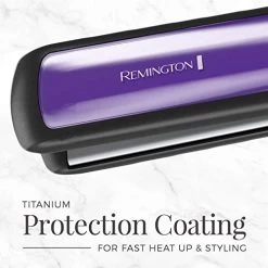 Remington S5520 1¾” AntiStatic Flat Iron With Floating Ceramic Plates And Digital Controls Hair Straightener, Purple, 1 Count -Boutique Wig Shop 41lk4Eb7cyL