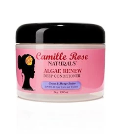 Camille Rose | Algae Renew Deep Conditioning Mask | Peppermint, Blue Green Algae & Mango Butter To Strengthen & Moisturize | 8 Fl Oz
