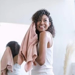 VOLO Hero Cloud Pink Hair Towel | Ultra Soft, Super Absorbent, Quick Drying Nanoweave Fabric | Reduce Dry Time By 50% | Large Towel Wrap For All Hair Types | Anti Frizz & Anti Breakage | Microfiber -Boutique Wig Shop 41qiXfTwS7L