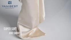 YANIBEST Silk Pillowcase For Hair And Skin 22 Momme 600 Thread Count 100% Mulberry Silk Bed Pillowcase With Hidden Zipper, 1 Pack King Size Pillow Case White -Boutique Wig Shop 41ryiMm7M3L