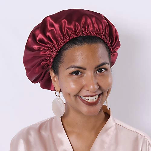 YANIBEST Silk Bonnet For Sleeping Satin Bonnet Hair Bonnets For Black Women And Men Double Layer Ajustable Bonnet For Curly Braids Hair 2 YANIBEST Silk Bonnet For Sleeping Satin Bonnet Hair Bonnets For Black Women And Men Double Layer Ajustable Bonnet For Curly Braids Hair - Image 2
