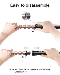 5 In 1 Curling Iron Set – BESTOPE PRO Curling Wand Iron With Interchangeable Barrels, 0.35”-1.25” Hair Curler Wand For Hairstyle, Instant Heat Up… -Boutique Wig Shop 41tLPGBdDKL