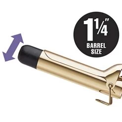 Hot Tools Pro Artist 24K Gold Curling Iron | Long Lasting, Defined Curls (1-1/4 In) -Boutique Wig Shop 41tyySIlKOL