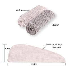 M-bestl 3 Pack Microfiber Hair Towel,Hair Towel Wrap,Hair Drying Towel, 350 GSM Super Absorbent And Lightweight Hair Turban To Dry Hair Faster (Pink&Gray&Gray) 12 M-bestl 3 Pack Microfiber Hair Towel,Hair Towel Wrap,Hair Drying Towel, 350 GSM Super Absorbent And Lightweight Hair Turban To Dry Hair Faster (Pink&Gray&Gray) -Boutique Wig Shop 41vYMv 07HL
