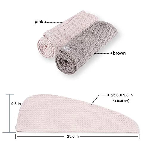 M-bestl 3 Pack Microfiber Hair Towel,Hair Towel Wrap,Hair Drying Towel, 350 GSM Super Absorbent And Lightweight Hair Turban To Dry Hair Faster (Pink&Gray&Gray) 6 M-bestl 3 Pack Microfiber Hair Towel,Hair Towel Wrap,Hair Drying Towel, 350 GSM Super Absorbent And Lightweight Hair Turban To Dry Hair Faster (Pink&Gray&Gray) - Image 6