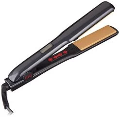CHI G2 Professional Hair Straightener Titanium Infused Ceramic Plates Flat Iron | 1 1/4″ Ceramic Flat Iron Plates | Color Coded Temperature Ranges Up 425°F | For All Hair Types | Includes Thermal Mat