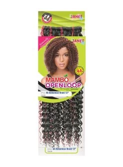 JANET COLLECTION 4A BOHEMIAN BRAID 12 Inch (TWIN LOOP) -Boutique Wig Shop 4a bohemian braid 12inch