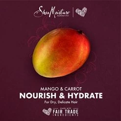 Shea Moisture Mango & Carrot Kids, Extra-Nourishing, Shampoo And Conditioner Set, Orange Blossom Extract, Dry, Delicate Hair, Vitamin B-5 & Vitamin E, 8 Fl Oz Ea -Boutique Wig Shop 510Ze6lnFdL 1
