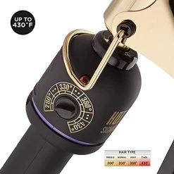 Hot Tools Pro Signature Gold Curling Iron | Long-Lasting, Defined Curls, (1 In) -Boutique Wig Shop 511RzM2lkuL